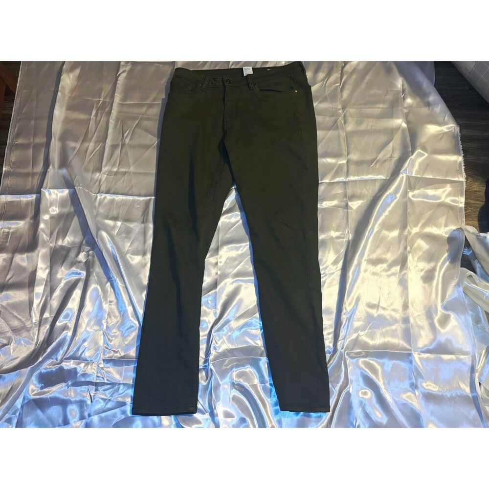 The Perfect Jean NYC Denkhaki Slim Fit Pants Men's Size 34x32 Olive Green Stretc